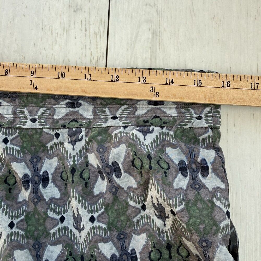 Tory Burch Merin Print Silk Shorts in Bedford Gray Womens Size 4 - Picture 10 of 13
